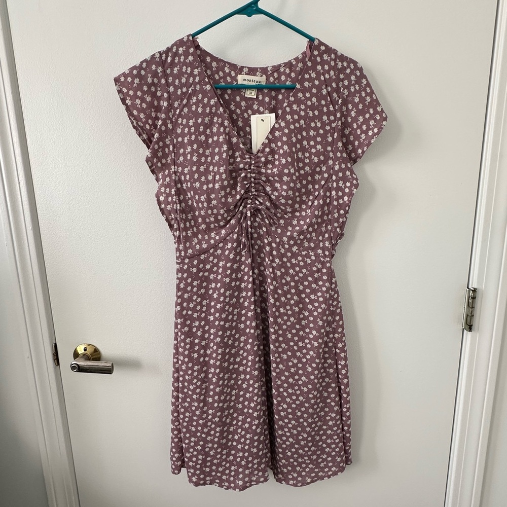 Monteau Butterfly Sleeve Dress